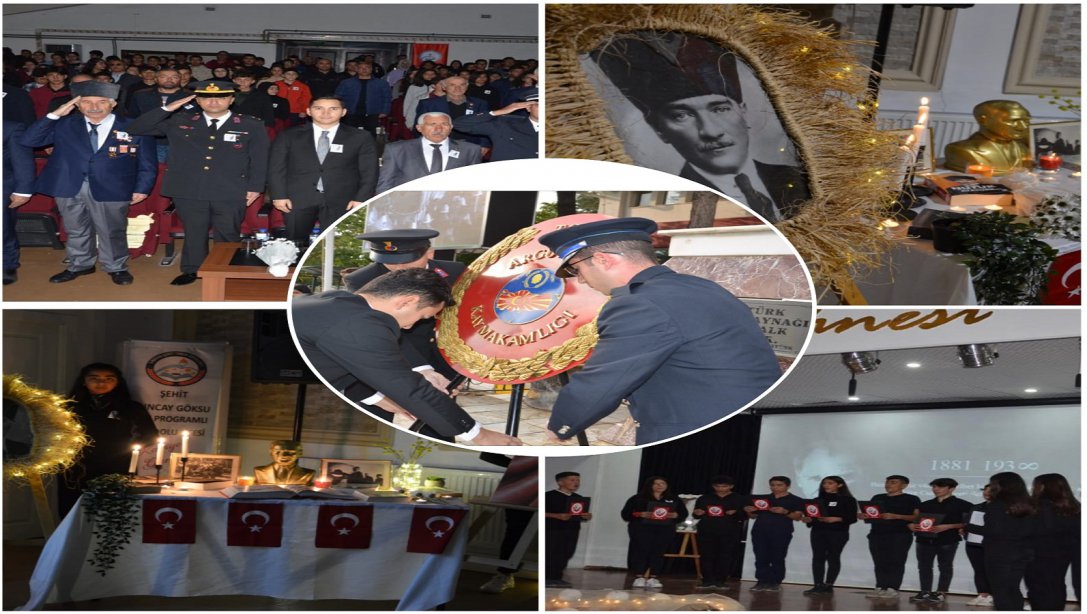İlçemizde 10 Kasım Atatürk`ü Anma Programı Düzenlendi